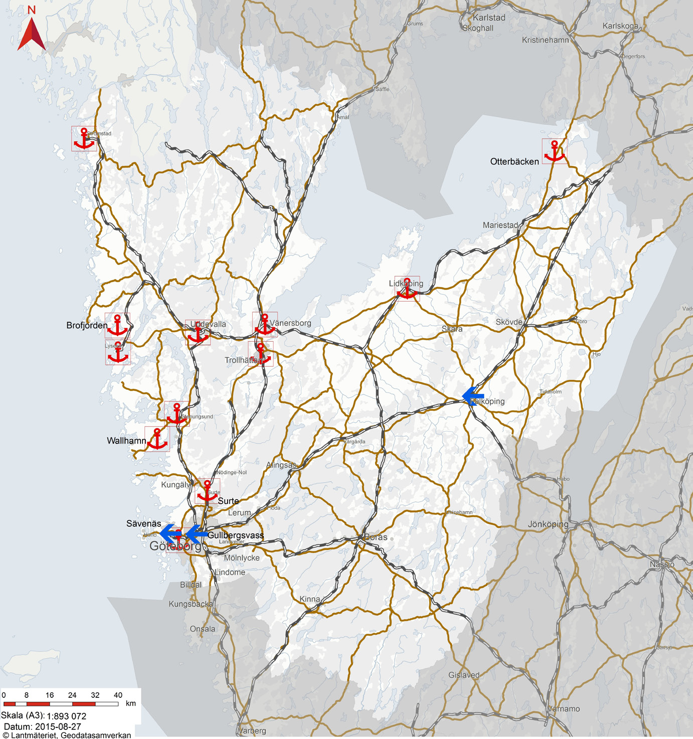 Godstransporter i Västra Götaland Västra Götaland, med Göteborgsregionen som nav, är Sveriges och Nordens främsta transport- och logistikregion.