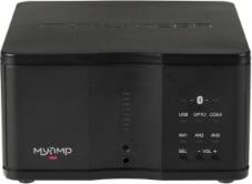 Elektronik Micromega MyAmp Färg Stereoförstärkare med fjärrkontroll. Klass AB 2x30w Svart 5500:- Bluetooth, analog, optisk, coax och usb-ingångar. Vit 5500:- Hörlursutgång och sub-utgång.