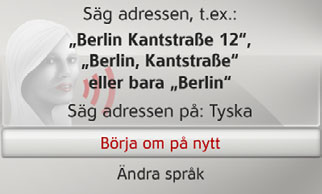 > Välj mellan Byt ut uppehåll eller Byt ut gammal destination.