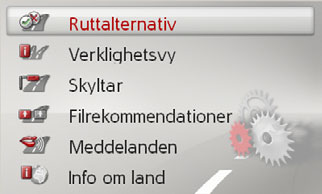 TMC inställinger Inställningar som gäller mottagningen av TMC-meddelanden. Systeminställningar Inställningar som gäller grundläggande för Becker MAP PILOT.