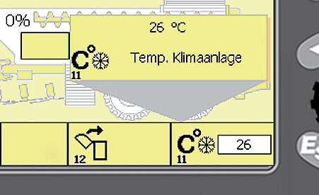 Inställningsområdet ligger mellan 15 och 30 C.