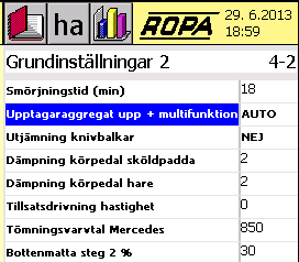 upptagningsriktningen.