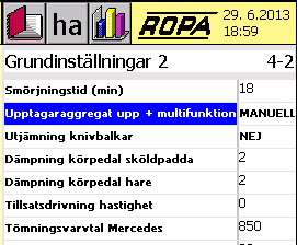 Undertrycka avstängningsautomatik Välj i menyn "Grundinställningar 2" på raden "Lyfta upptagare och multiknapp" alternativet "MANUELL".