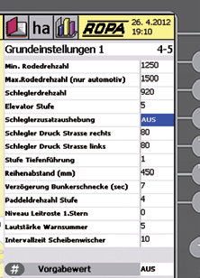 6 Drift 11 1 6.12.6 Blastare tillsats-utlyftning Om blastaren skall lyftas manuellt utan att samtidigt lyfta upptagningsaggregatet hålls multiknappen (11) intryckt och dra joysticken bakåt.