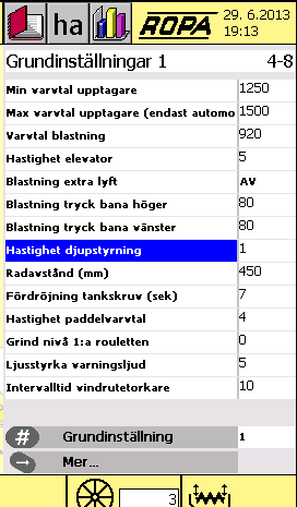 Av den orsaken bärs upptagningsaggregatet till största delen av de båda trepunktscylindrarna, som befinner sig mellan chassi och upptagarramen.