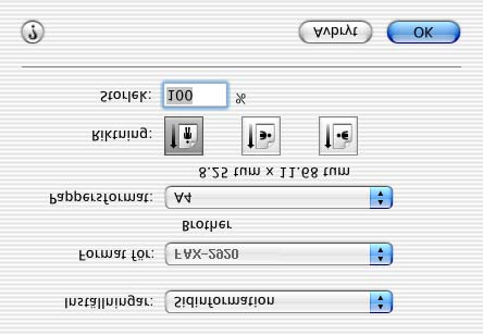 Använda maskinen med Macintosh Använda Brother-skrivare med Apple Macintosh (Mac OS X) Välja sidinställningsalternativ 3 1 Från ditt tillämpningsprogram klickar du på menyn Arkiv och väljer