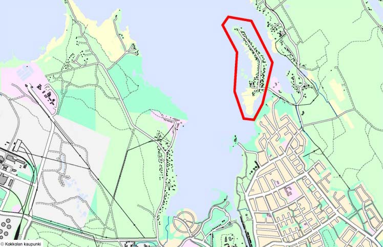 1.2 PLANOMRÅDETS LÄGE Planområdet ligger norr om centrala Karleby, vid Gamlahamnsvikens östra del; planområdet omfattar hela Brudskär. Avståndet från stadskärnan till Brudskär är ca fyra kilometer.