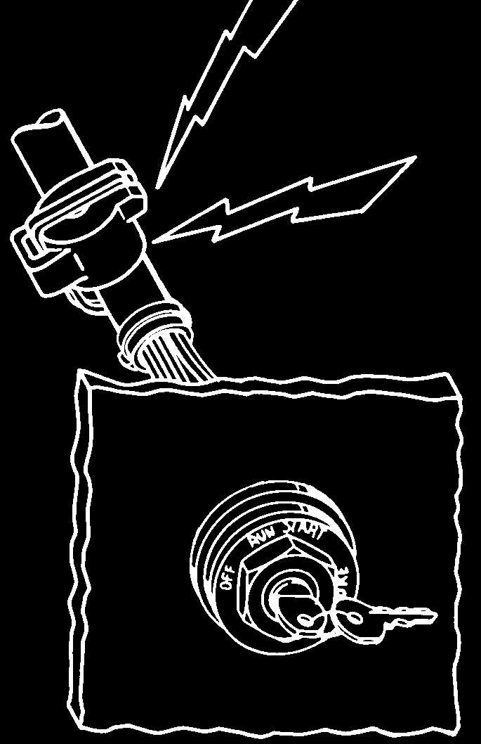 b - Neutrlfrigöringsspk. c - Trim/tilt switch (extrutr.). Se Funktion och reglge Power Trim och Tilt. d - Nödstoppbrytre se Allmän informtion Nödstoppsbrytre.