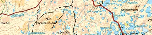 35 34 jordartsgeologi Morän med egenformer och tämligen stor mäktighet, täcker större delen av området. Figur 19. Utredningsområde 35: Piessimvaara, Okkomvaara.