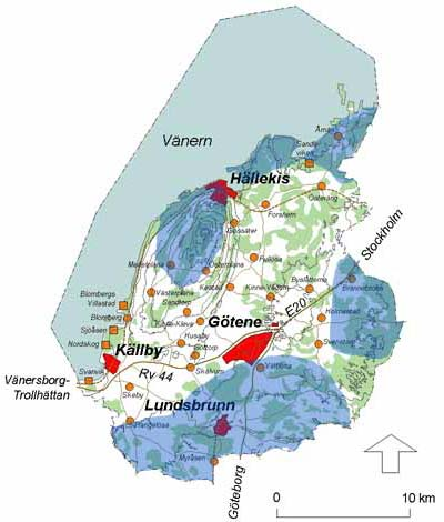 TEKNISKA FÖRUTSÄTTNINGAR FÖR VINDKRAFT I GÖTENE KOMMUN Vindförutsättningar Med den långa kusten mot Vänern är vindförutsättningarna i Götene kommun goda.