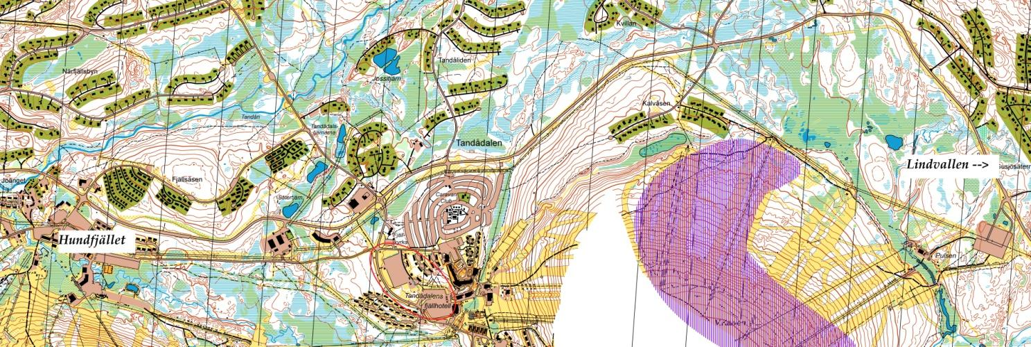 Övning E Långsträckor Kör riksväg 71 och sväng av mot Tandådalen. Parkera vid den stora parkeringen (röda cirkeln på kartan). Träna på vägvalsbedömningar och genomförande av långsträckor.