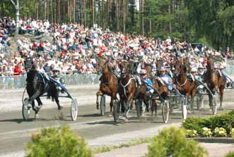Ungefär så går det till en gång per år på travbanan i Årjäng när hästatleterna och elitkuskarna möts på Årjängstravet.