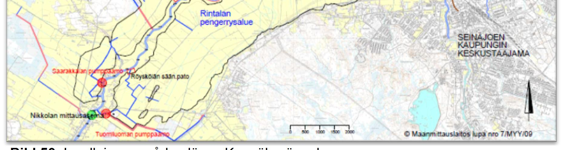 översvämningsrisker i Ilmajoki (2010) skulle man genom invallningen av Sakarintie