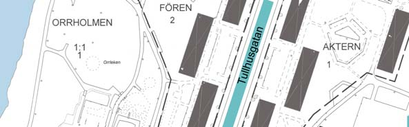 orrleken gård på p-däck trafiksäker passage entré skola Orrholmsplan Den tidigare närbutiken ersätts av ett nytt bostadshus i anslutning till sjuvåningshusen vid parkeringsdäcket.