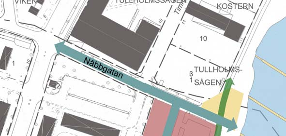 skola bollplan gång- och cykelväg Konsum Värmland Byggnader med gavlar mot vattnet eller i form av punkthus erbjuder vattenutsikt för de flesta lägenheter samtidigt som möjligheten till utsikt