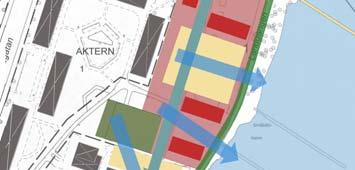 I samband med projektet kan småbåtshamnen med angöring flyttas norrut mot Näbbgatan och parkering och angöringsmöjligheter för Orrholmsskolan och idrottsplatsen ordnas.