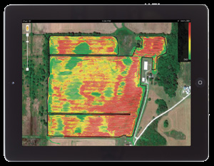 kontorsdatorn eller loggas med Connected Farm -appen på valfri