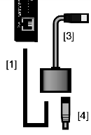 USB CANdongle Kabelsats C USB11A Bromsmotstånd BW