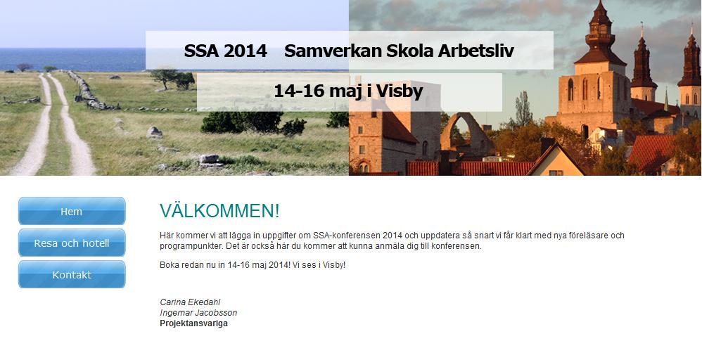 SSA-rikskonferensernas hemsida: