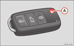 108 Öppna och stänga Fjärrkontroll och bilnyckel Bilnyckel Bild 124 Bilnycklar Bild 125 Bilnyckel för bilar med elektriska skjutdörrar Bilnycklar Funktion Bilen kan låsas och låsas upp på avstånd med