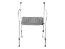 Leverantör och produktnamn: Produktbeskrivning: Pris: Beställningsbar Brukarvikt: Information Swereco Rehab AB Ställbar höjd 46-46 cm. 381 kr Ja 17282 150 kg Tillbehör: Formblåst plastsits.