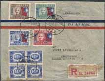 EUR 530 é 700:- 2731 137 1929 Landscapes 50 c blue (5). EUR 220 é 400:- 2732 162-67 1932 George V definitives 1-8c INCL the three perforated on two sides, EUR 222 if x. Scarce to find xx!