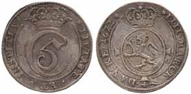 Danmark 1 speciedaler 1667 Norge 1