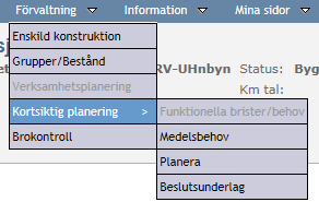 Kortsiktig planering (KP) Den kortsiktiga planeringen avser tidsperspektivet upp till ca 5 år.