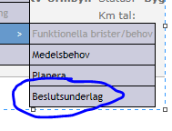 Medelsbehov Funktionen Priounderlag : Systematisk prioritering. Skapa underlag för medelsbehov samt planering. Prioritering kan ske med eller utan budgetrestriktioner.