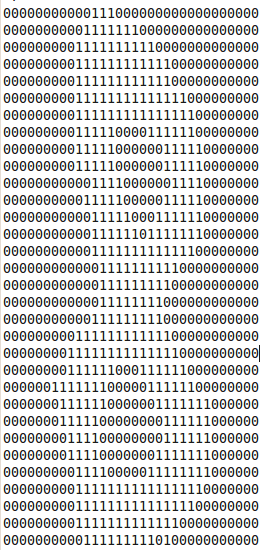 KAPITEL 2. METOD 2.2.2 Siffror Från samma arkiv finns en uppsättning siffror[7]. Datamängden är uppbyggd av handskrivna siffror [0 9] från totalt 43 olika individer.