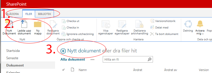 Guide 3 (5) 6. Medlemmar på samarbetsytan. En medlem har behörigheten delta, vilket innebär rätt att skapa nya, läsa och skriva i dokument, uppgifter mm samarbetsytan 7. Länkar.