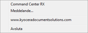 eller bekräfta nätverksinställningar. Mer information finns i Command Center RX User Guide. Denna meny visas inte när en USB-anslutning används. Meddelande Skärminställningar för Status Monitor.