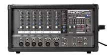 32/40-bit digital multi-effect processor with 16 programs plus parameter control. Seven balanced Mic inputs. 10 Line inputs.