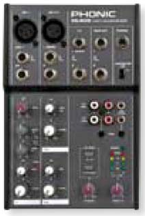 \ 27 kg MIXRAR MU 802 8-Input Compact Mixer Kompaktmixer med två stereoline- och två mikrofon/line-ingångar. Fantommatning, lågpassfilter och insert på mikingångarna. 3-bands EQ på varje kanal.