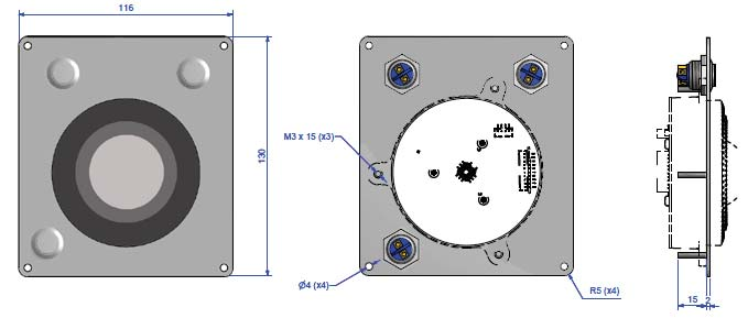 MCM-10 rullboll ll vänster och MCM-20 ll höger Specifika oner MC-30/40 Miljö: IP68 va en- och dammtålig Material: ros ri stål/svartlackerat Kulans må : Ø