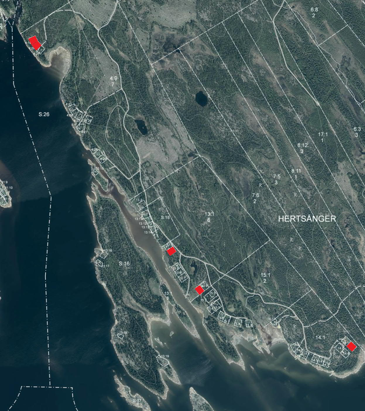 Område 4, Hertsånger 4:19, 4:20, 13:4, 13:8, 14:11 Område 8-12 Hertsånger 4:19, 4:20, 13:4, 13:8, 14:11