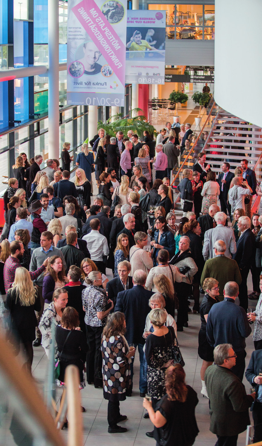 BOLAGSSTYRELSENS MÅL Mötesstaden Konferens på Halmstad Arena. Foto: Joakim Leihed Möten i alla dess former bidrar till ett mänskligare samhälle, skapar tillväxt och förmedlar kunskap.