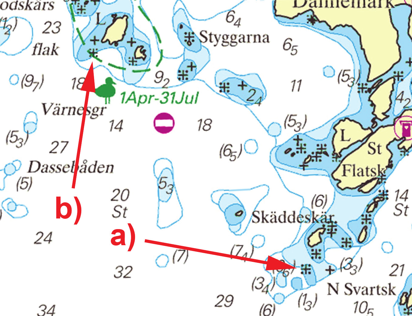 17 Nr 441 * 8429 Sjökort/Chart: 934 Sverige. Skagerrak. Sotefjorden. Skäddeskär. Lilla Rödskär. Ändrad djupinformation.