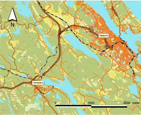 Topografi och fornlämningsmiljö Undersökningsområdet ligger i ett landskap som är tydligt präglat av landhöjningen efter istiden.