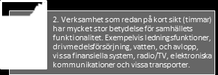 samhällsviktig verksamhet 24 i samband med planeringen inför