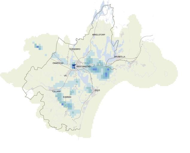 Vi vill helst undvika områden där det redan idag är stor konkurrens om