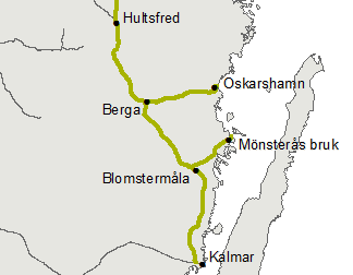 Stångådalsbanan Hultsfred-Berga,
