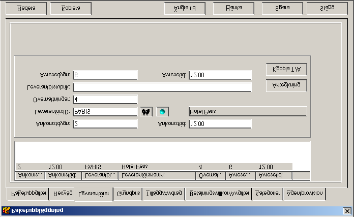 Flik 3 - Leverantörer Här ska du ange den eller de leverantörer som hör till paketet, det kan vara t.ex. hotell eller destinationer. Ankomstdygn Här anges vilket dygn som ni kommer till leverantören.