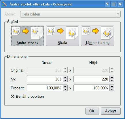 TIPS Om du inte vill att bilden eller markeringen ska ändras med användning av gitter, använd dialogrutan Reducera färger. 6.