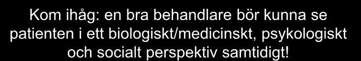 Hinder för alliansen kan höra ihop med 4. Behandlaren (!