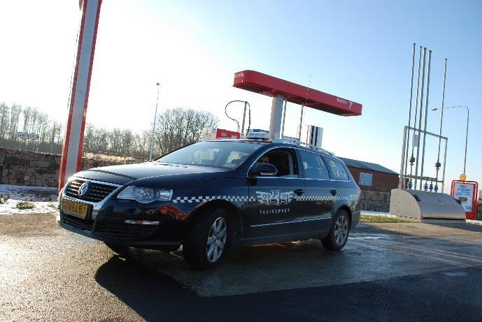 Tankning av gasbussar.