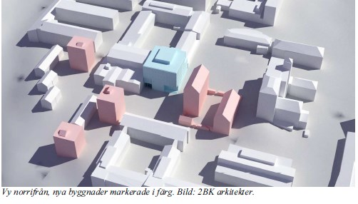 Sida 5 (8) 260 studentlägenheter i form av ettor samt en tillbyggnad av befintliga institutionsbyggnader om cirka 4750 kvm BTA.