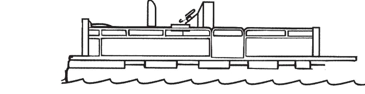 Skdor orskde v nedsänkning i vtten täcks inte v Mercury MerCruiser Diesel egränsde grnti. Trilertrnsport v åten Båten kn trnsporters på en triler med sterndrevsenheten i upp- (ut) eller ner-läge (in).