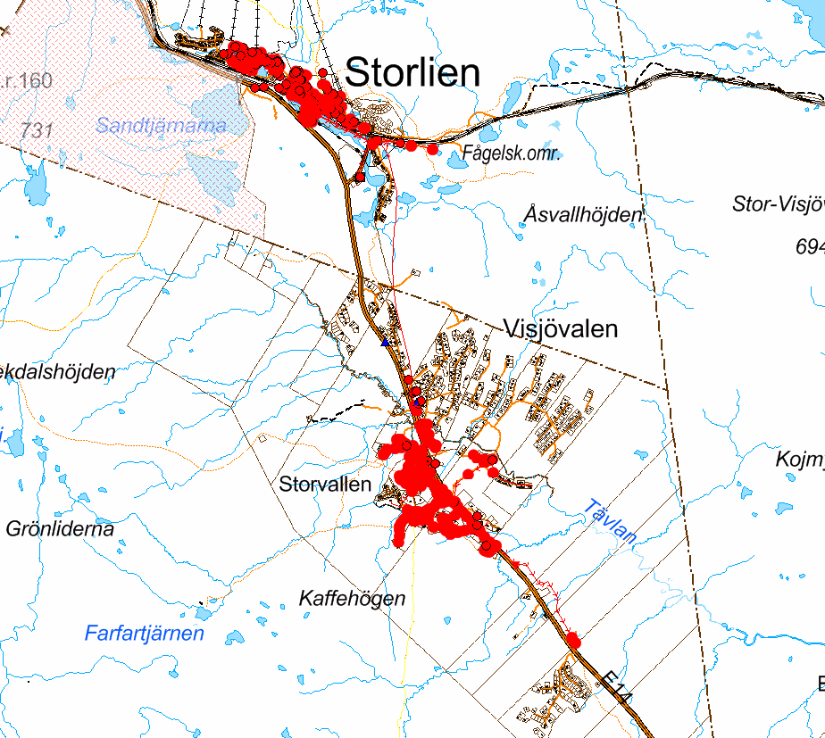 Ej ta ny mark i anspråk Placera nytt verk vid