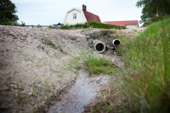 smittämnen till närliggande sjöar och vattendrag